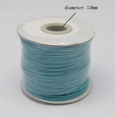 Шнур бавовняний з полімерним покриттям, блакитний, 1 mm