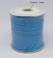 Шнур бавовняний з полімерним покриттям, синій, d=2 mm