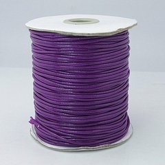 Шнур бавовняний з полімерним покриттям, фіолетовий, d=2 mm