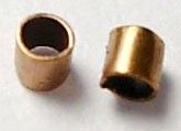 Стопери металеві, крімпи (crimp), вагові, циліндричні, мідні, d=1.5 mm