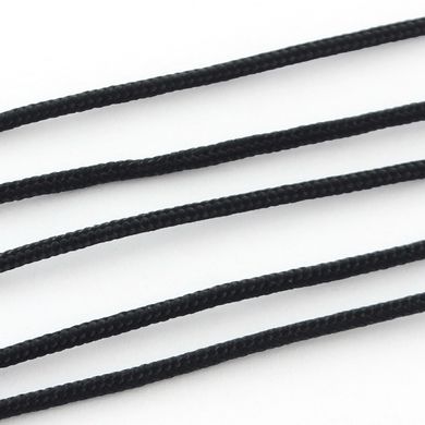 Шнур нейлоновий, чорний, товщина 1 мм.