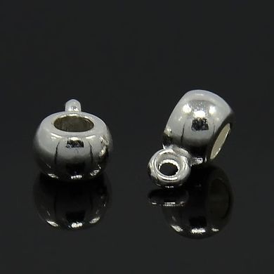 Тримач для кулона сріблястий, 6х8 mm