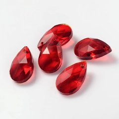 Кулони у формі краплі, червоні, 16х9 mm