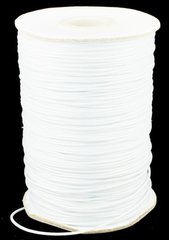 Шнур с полимерной оплеткой,белый, 1.5 mm