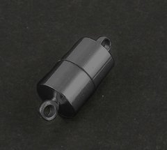 Магнітна застібка в формі циліндру чорного кольору, 17 мм