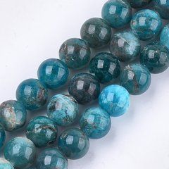 Апатит, намистини з апатиту, поліровані, круглі, d=10 mm