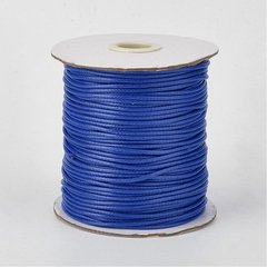 Шнур бавовняний з полімерним покриттям, синій, d=1 mm