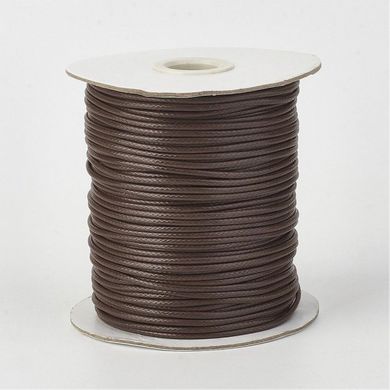 Шнур хлопковый с полимерной оплеткой, коричневый, 2 mm