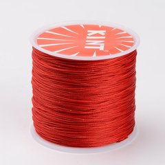 Шнур бавовняний з полімерним покриттям, червоний, 0.5 mm