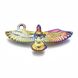 Кулон металлический с радужным покрытием, летящая птица, 31ъх14 мм
