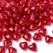 Бусины Лэмпворк, в форме сердца, красные, 12х8 mm