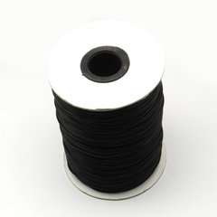 Шнур бавовняний з полімерним покриттям, чорний, d=5 mm