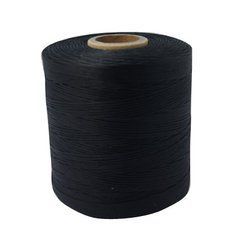 Шнур хлопковый вощеный, черный, толщина 1 mm