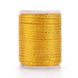 Шнур из полиэстрера, золотистый с люрексом, толщина 1.5 mm