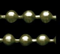 Ланцюжок з кульок, кольору бронзи, кулька d=1.5 mm