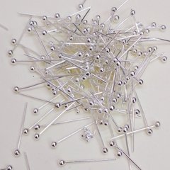 Булавки ювелирные, серебристые, 16 mm, на вес