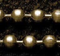 Цепь из шариков, цвета бронзы, шарик d=2.4 mm