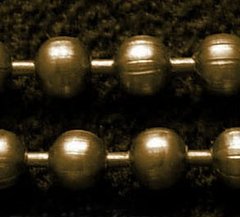 Цепь из шариков, цвета бронзы, шарик d=3.2 mm