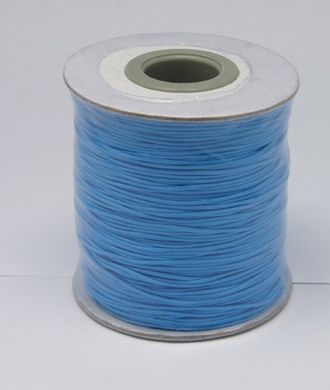 Шнур хлопковый с полимерной оплеткой, синий, d=0.5 mm