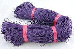 Шнур бавовняний вощений, фіолетовий, d=1 mm