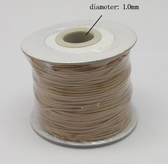 Шнур бавовняний з полімерним покриттям, коричневий, d=1 mm