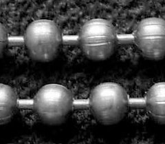 Ланцюжок з кульок, сріблястого кольору, кулька d=3.2 mm