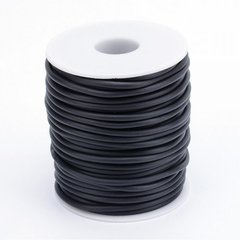 Шнур каучуковий, чорний, 3 мм